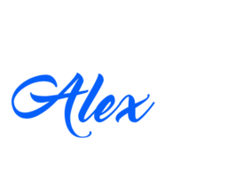 Alex the cat groomer site logo