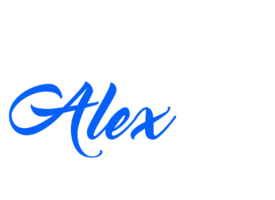 Alex the cat groomer logo with number added